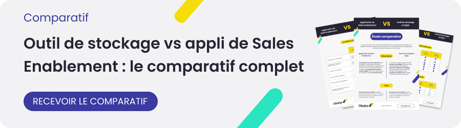 Comparatif sales enablement et outil de stockage